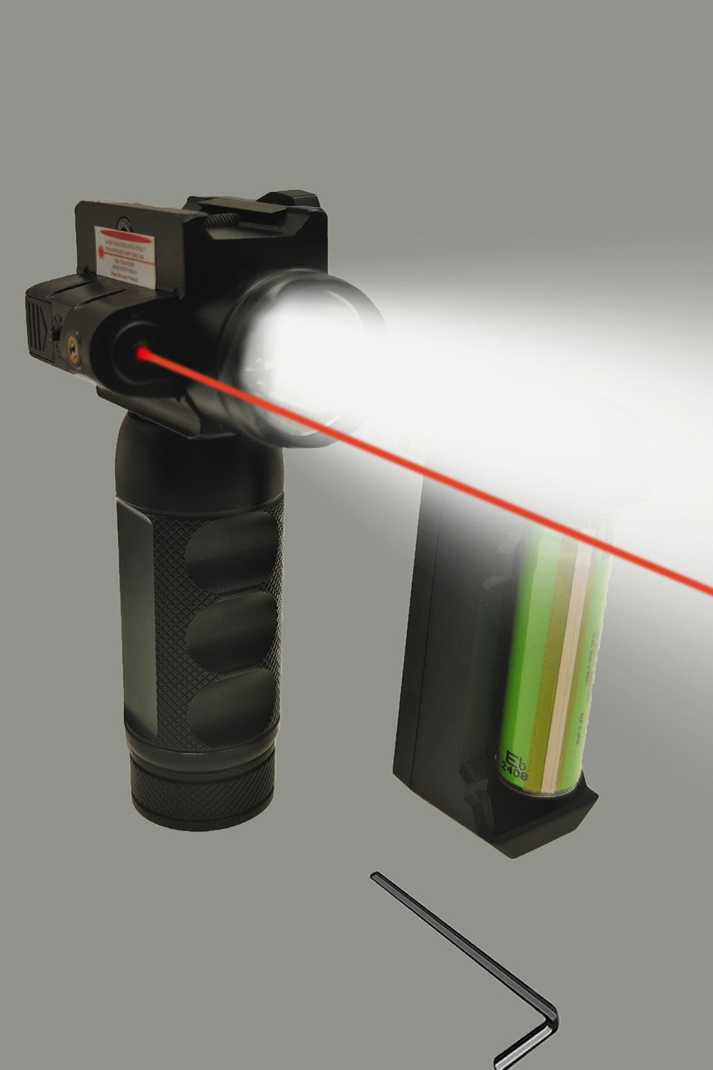 1200 Lumens Flashlight with Red Laser Sight