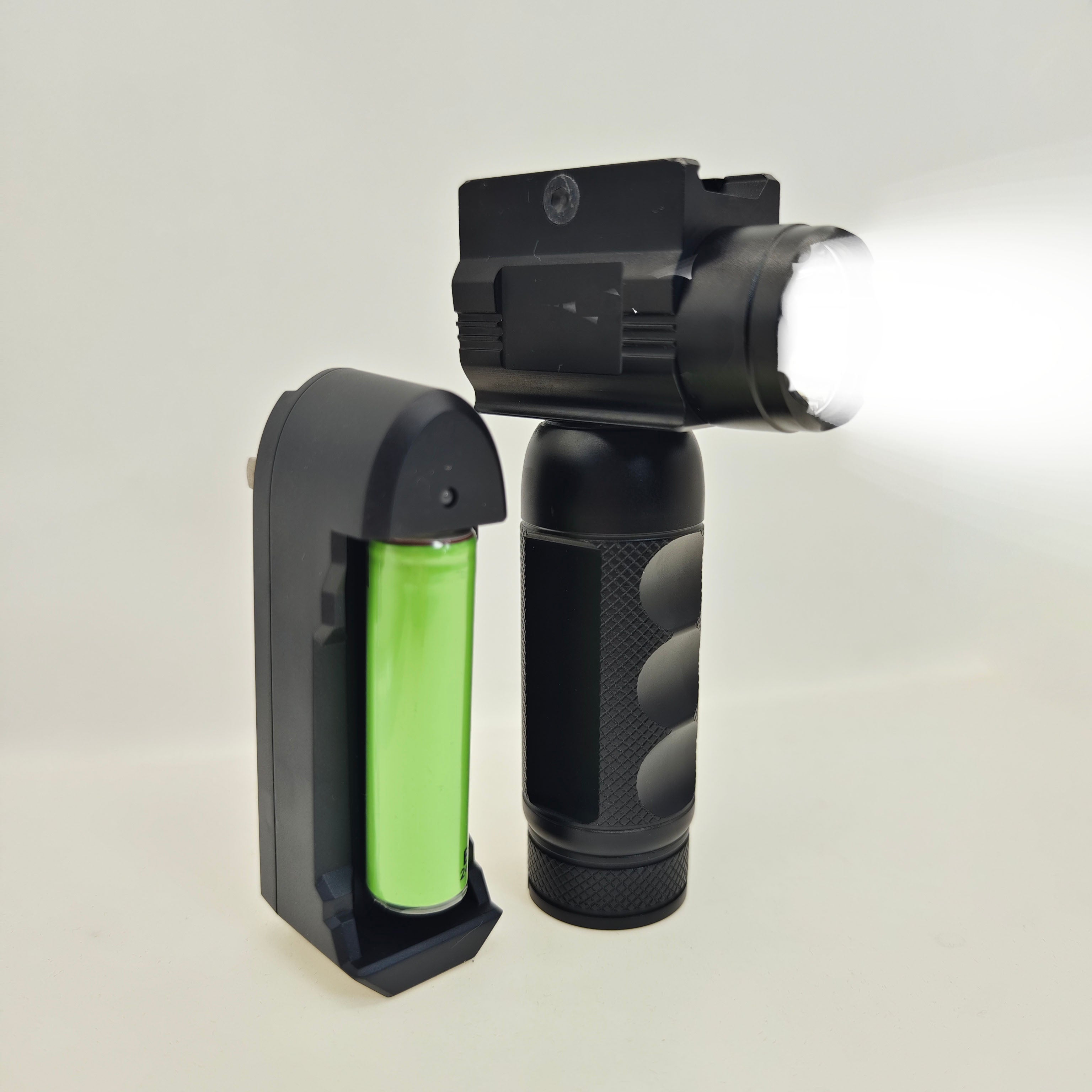 1200 Lumen Rechargeable Flashlight with 3000mAh Battery, 4 Modes (High: 1200lm/1.2hrs, Med: 550lm/3hrs, Low: 250lm/50hrs, Strobe: 1200lm/1.5hrs)